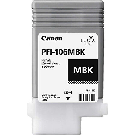 Canon PFI-106MBK-6620B001 Mat Siyah Orijinal Kartuş