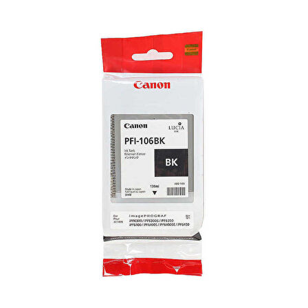 Canon PFI-106BK-6621B001 Siyah Orijinal Kartuş
