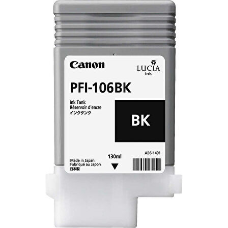 Canon PFI-106BK-6621B001 Siyah Orijinal Kartuş