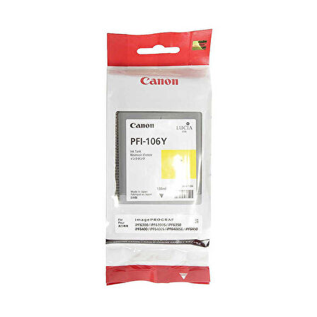 Canon PFI-106Y-6624B001 Sarı Orijinal Kartuş