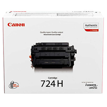 Canon CRG-724H/3482B002 Orijinal Toner Yüksek Kapasiteli