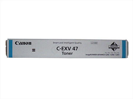 Canon C-EXV 47 Mavi Toner Orjinal, C 250, 255, 350, 8517B002AA