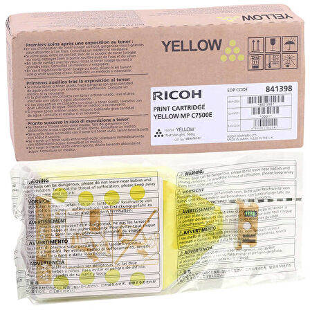 Ricoh Aficio MP-C6000 Sarı Orijinal Fotokopi Toner