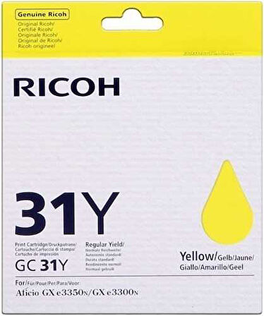 Ricoh Aficio GC-31Y Sarı Orijinal Kartuş