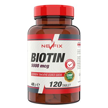 Nevfix Biotin 5000 mcg 120 Tablet