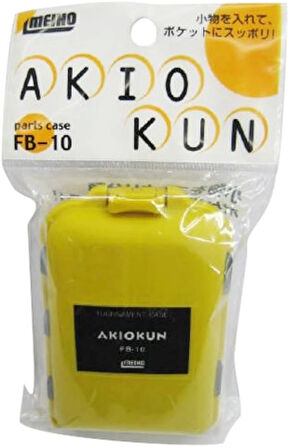 Meiho FB-10 Akiokun Tackle Box Malzeme Kutusu Sarı
