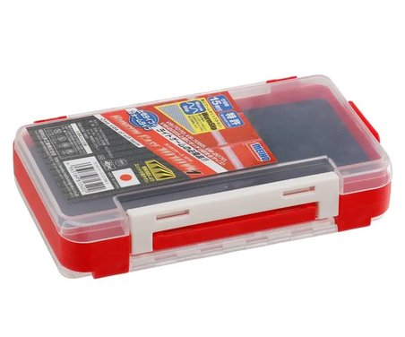 Meiho Run Gun Case 1010W-1 Çift Taraflı Evalı LRF Kutusu - Balıkçılık Malzemesi Organizer -Kırmızı