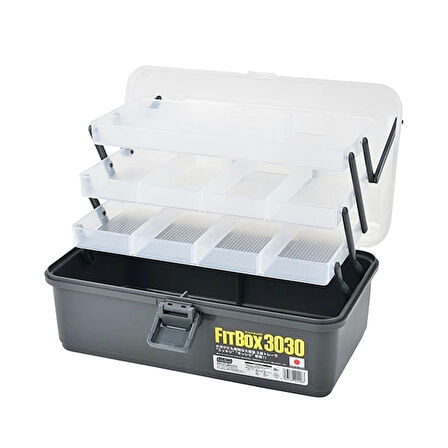 Meiho Fit Box 3030 (New Trout) Malzeme Kutusu - Siyah
