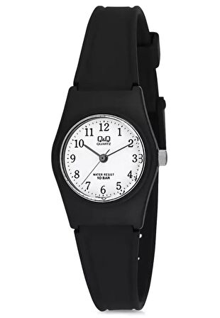 Q&Q VP35J002Y SİYAH SİLİKON KORDON RAKAMLI KADIN KOL SAATİ