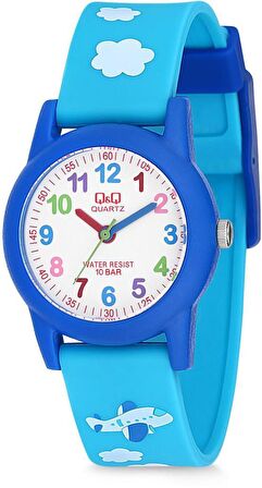Q&Q VR99J005Y MAVİ SİLİKON KORDON RAKAMLI ÇOCUK KOL SAATİ