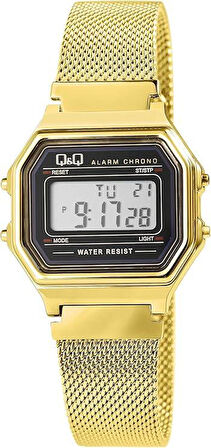 Q&Q M173J027Y Kronometreli Alarmlı Işıklı Kadın Kol Saati