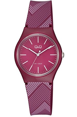 Unisex Bordo Silikon Kordon Kol Saati Vs52j004y