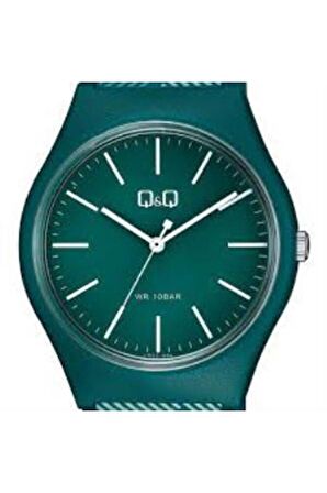 Unisex Yeşil Silikon Kordon Kol Saati Vs52j005y