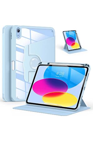 Apple iPad Air 10.9 2022 (4.Nesil) Uyumlu 360° Dönebilen Standlı Pino Tablet Kılıfı 