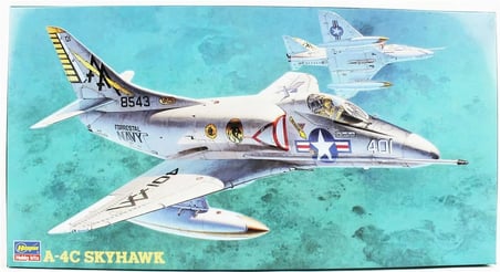 Hasegawa A-4C Skyhawk Askeri Araç Maketi 1/48 Gri