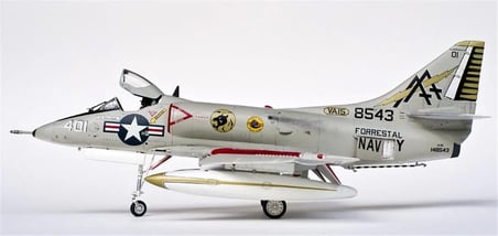 Hasegawa A-4C Skyhawk Askeri Araç Maketi 1/48 Gri