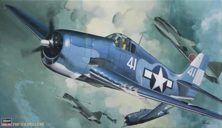 Hasegawa F6F-3/5 Hellcat Savaş Uçağı Maketi 1/32 Ölçek Gri