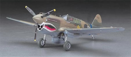 Hasegawa P-40E Warhawk Savaş Uçağı Maketi 1/48 Ölçek Gri