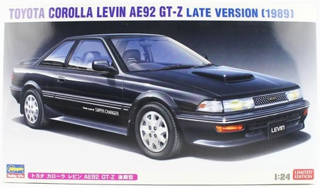1/24 Toyota Corolla Levin AE92 GT-Z Late Version (1989) limited edition maketi, Hasegawa 20486