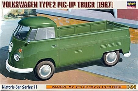 Hasegawa Volkswagen Type 2 1967 Kamyonet Maketi 1/24 Ölçek Açık Gri