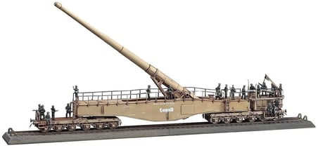 Hasegawa K5 (E) Leopold Demiryolu Topu Maketi 1/72 Ölçek Kış Kamuflajlı