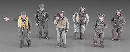 Hasegawa WW II Pilot Figür Seti 1/48 Ölçek