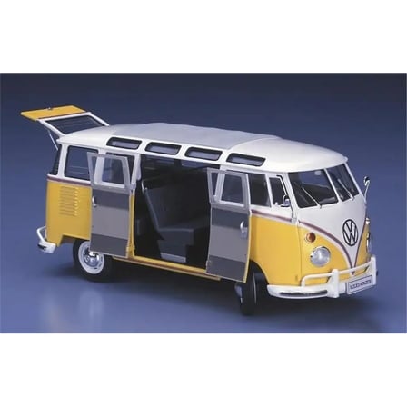 Hasegawa Volkswagen Type2 Micro Bus 1963 Maket Araba 1/24 Ölçek Açık Gri