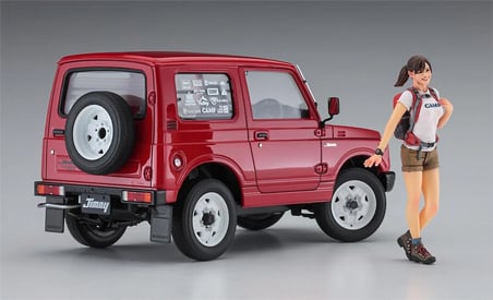 1/24 Suzuki Jimny (w/Camp Girl's Figure) maketi, Hasegawa SP501 52301