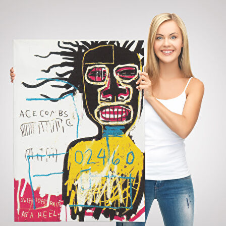 Jean Michel Basquiat'ın Kendi Portresi Kanvas Tablo-4967