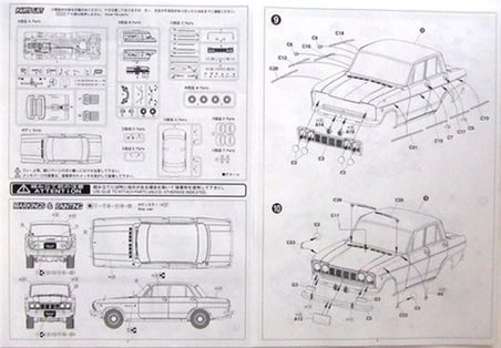 1/24 Nissan Skyline 2000Gt-B(S-54A) Maketi, Fujimi 037370