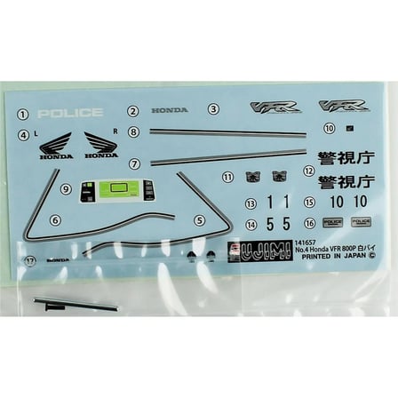 1/12 Honda VFR800P Motorcycle Police Motorsiklet Maketi, Fujimi Bike-No4