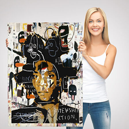 Jean Michel Basquiat'ın Kendi Portresi Kanvas Tablo-4968
