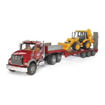 Mack Granite İş Makinesi Jcb Taşıyan Model Tır Araç Seti