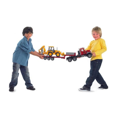 Mack Granite İş Makinesi Jcb Taşıyan Model Tır Araç Seti