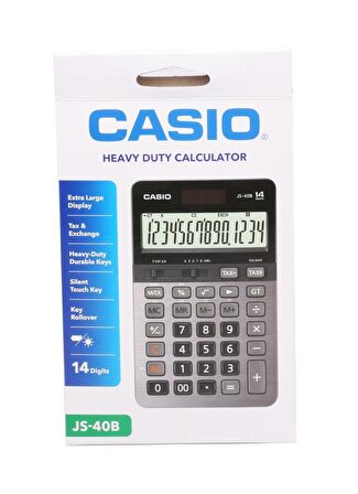 Casio JS-40B Profesyonel 14 Hane Masa Üstü Hesap Makinesi