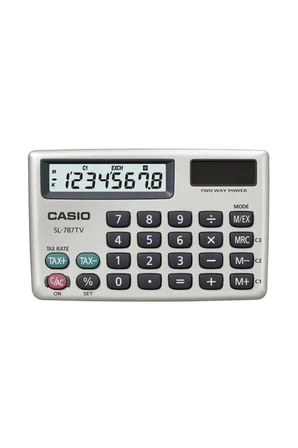 Hesap Makinesi Cep Tipi 8 Hane Sl-787-Tv-Gd-W