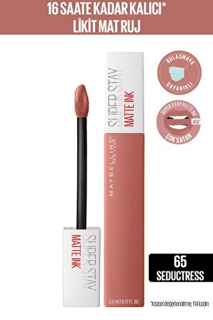 Likit Mat Ruj - Superstay Matte Ink Liquid Lipstick 65 Seductress 5.0 ml