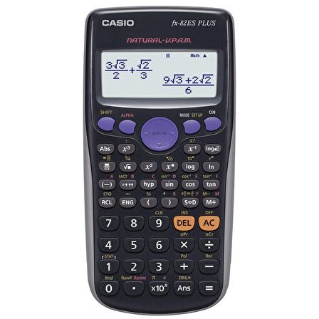 Casio FX-82ES Plus Fonksiyonlu Bilimsel Hesap Makinesi