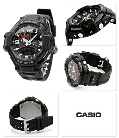 Casio GA-1000-1ADR Pilot Kol Saati  SCK02.13020