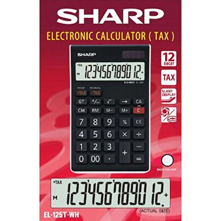 SHARP ELECTRONİC CALCULATOR TAX