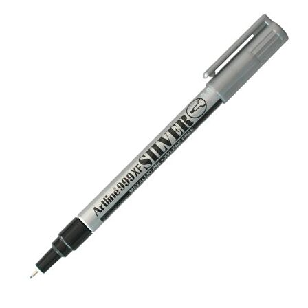 Artline Metalik Mürekkepli Marker 0,8mm Gümüş