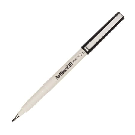 Artline Black Keçe Uçlu Yazı Kalemi Uç0,6mm 210N