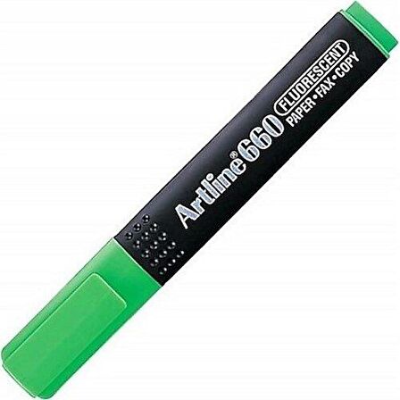 Artline Fosforlu Kalem Fosforlu Yeşil Ek 660N   12'li Paket / Artline