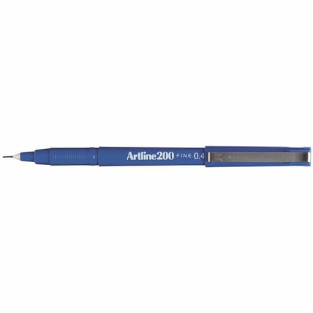 Artline Ek-200 Fineliner İnce Uçlu Keçeli Kalem 0.4 Mm Mavi (12 Li Kutu)
