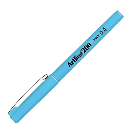 Artline Fineliner İnce Uçlu Kalem 0,4 Açık Mavi - 2 adet