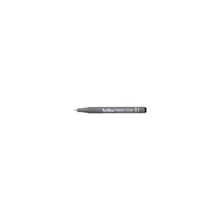 Artlıne 0.1 mm Siyah Çizim Kalemi Drawing System 235 Suya Dayanıklı Siyah Renk 12'li Paket