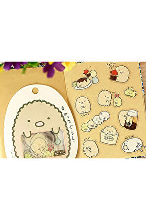 Tonkatsu Temalı Sumikko Gurashi 50 Adet Sticker Seti • Bullet Journal (GGK-DC015)