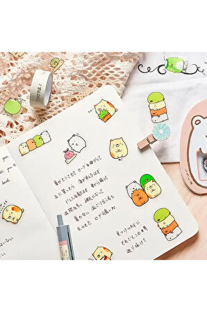 Tonkatsu Temalı Sumikko Gurashi 50 Adet Sticker Seti • Bullet Journal (GGK-DC015)