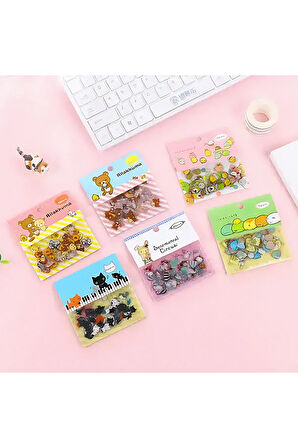 Rilakkuma Mavi Temalı 80 Adet Sticker Seti • Bullet Journal (GGK-DB009)