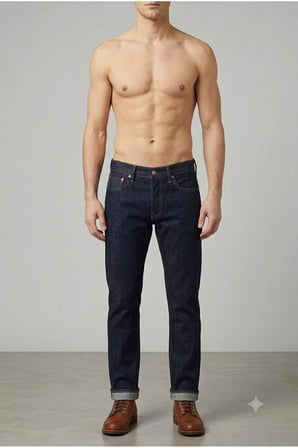 514™ Straight Fit Erkek Jean Pantolon - Likralı esnek kumaş-1422 Lacivert / 34/32